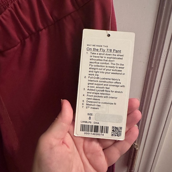 LULULEMON ON THE FLY 7/8 PANT - Picture 3 of 6